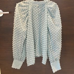 Zara puff sleeve blouse